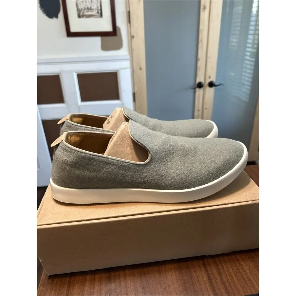 New ALLBIRDS Wool Lounger Hazy Pine Shoes Slip On Green Mens Size 14